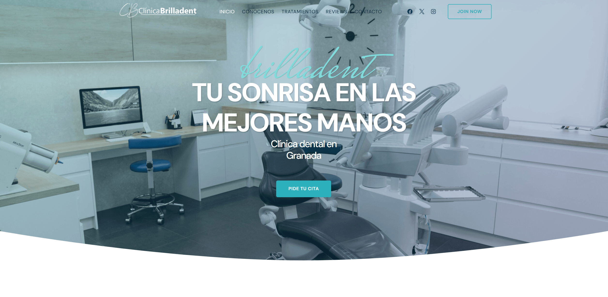 Imagen de la web de clínica dental