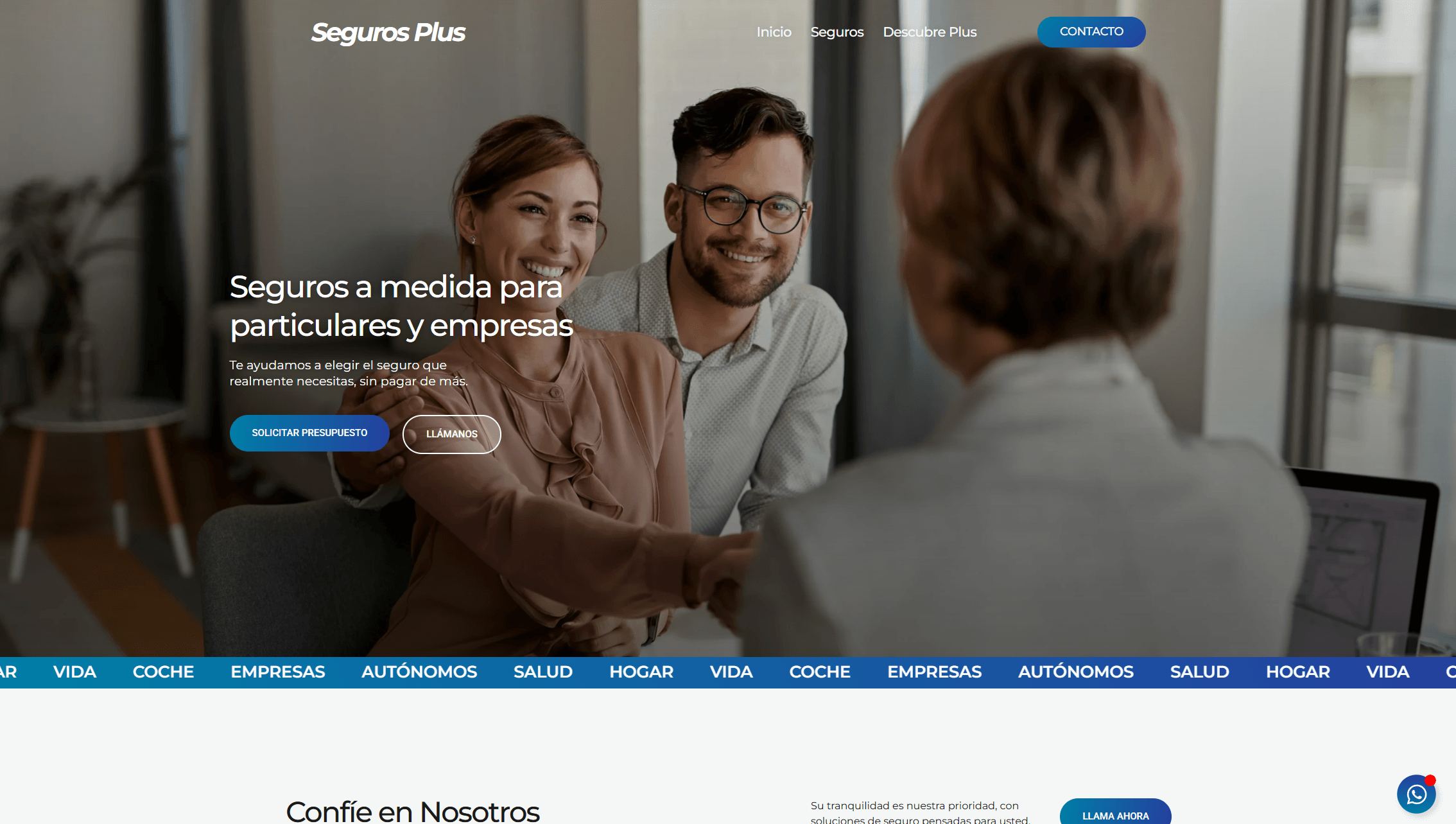 Proyecto web para agencia de seguros - Emilio Mochón